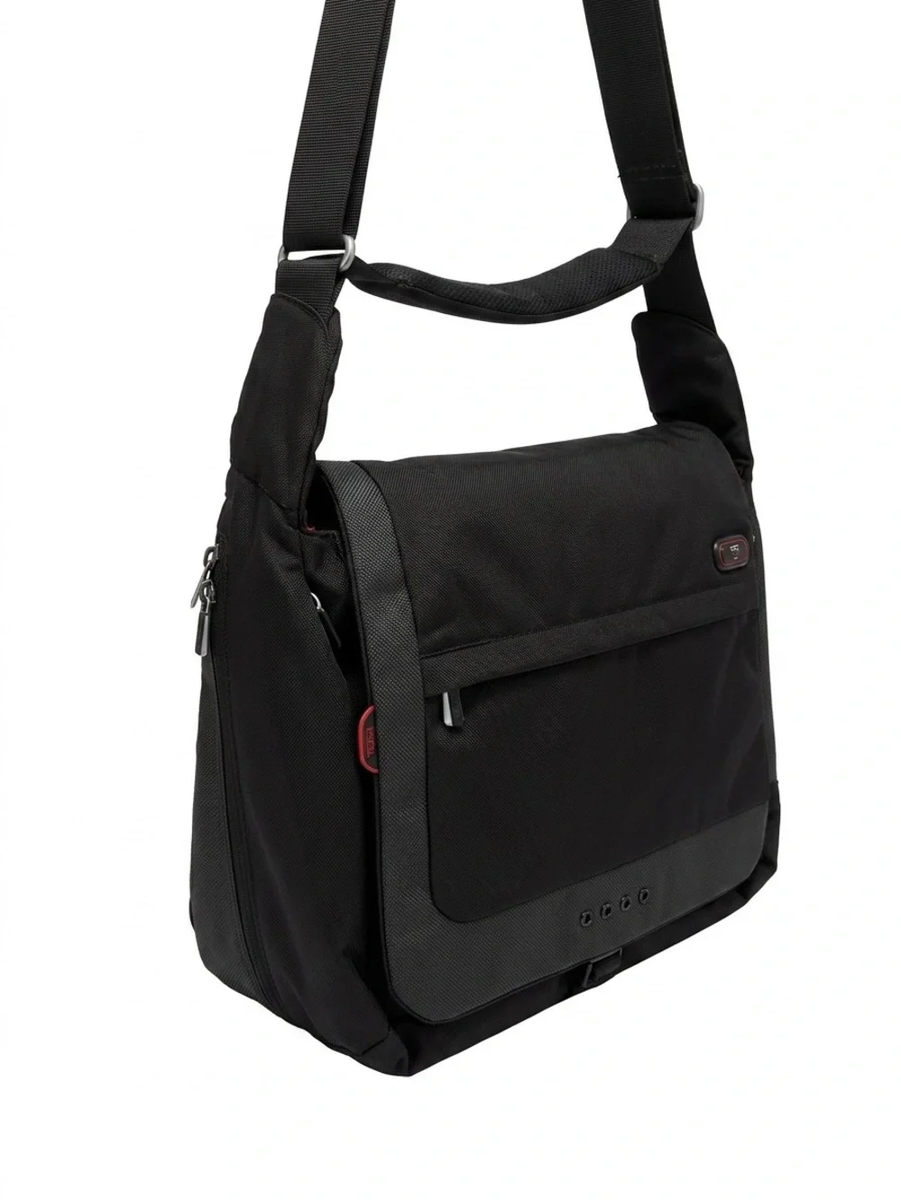 TUMI T-Tech 5112D Black Expandable Nylon Laptop Messenger Bag